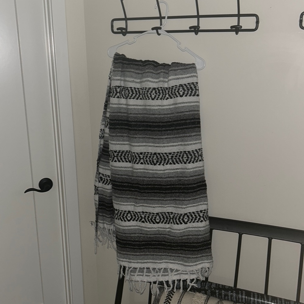 blanket very nice for the beach sand won’t go through or get stuck! Used once!